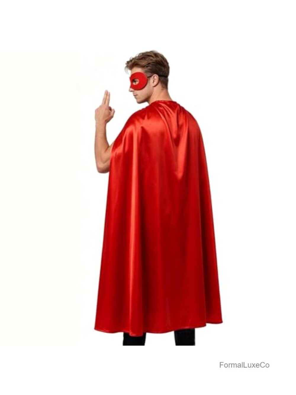 Adult Superhero Cape and Mask Set Halloween Cosplay Costume Accessory X-Large